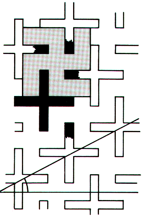 Mirrored watermark cross